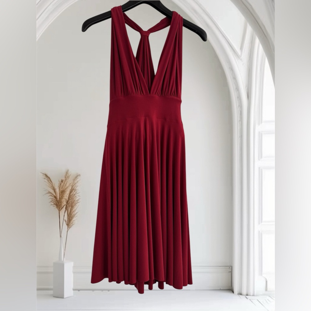 🛍️SALE🛍️ WHBM Genius Convertible Fit & Flare Dress - Picture 2 of 13